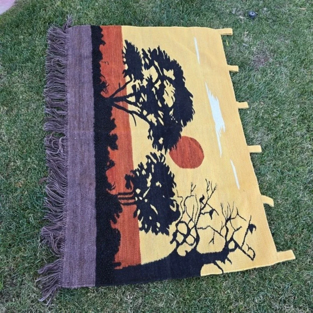 Sunset Wool Tapestry Wall Hanging‎ 48